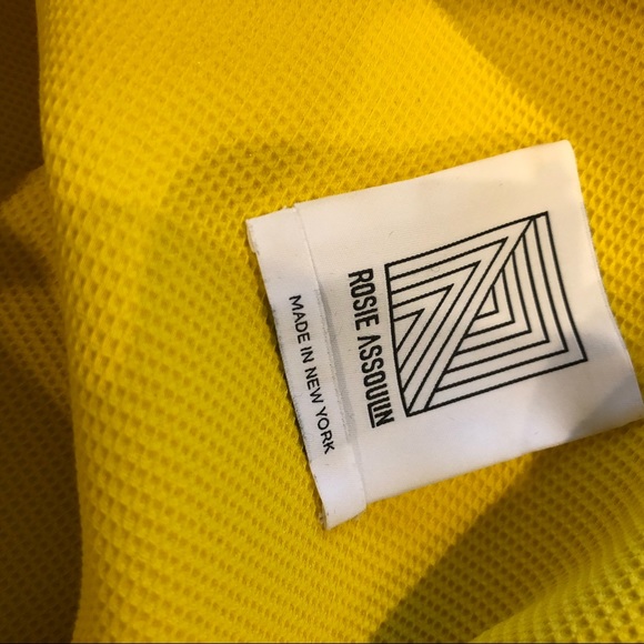 Rosie Assoulin yellow top size small - Picture 5 of 7